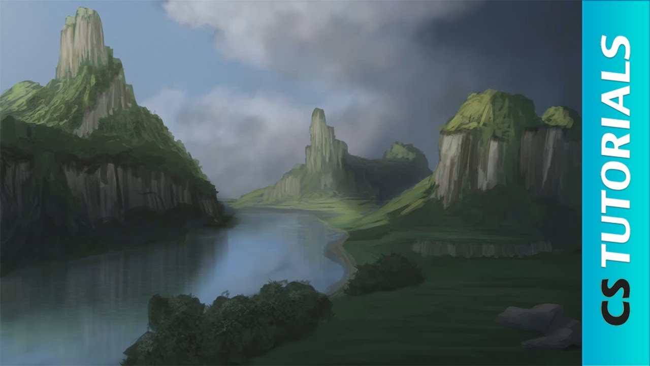 Digital Landscape Painting
 Digital Landscape Walkthrought Speed Painting Tutorial