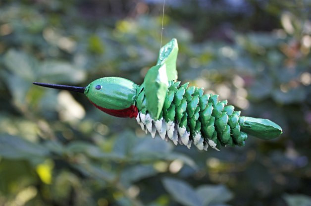 Bird Crafts For Adults
 Pinecone Hummingbird Craft Project Birds and Blooms