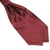 dark red silk polka dot cravat tie rack australia