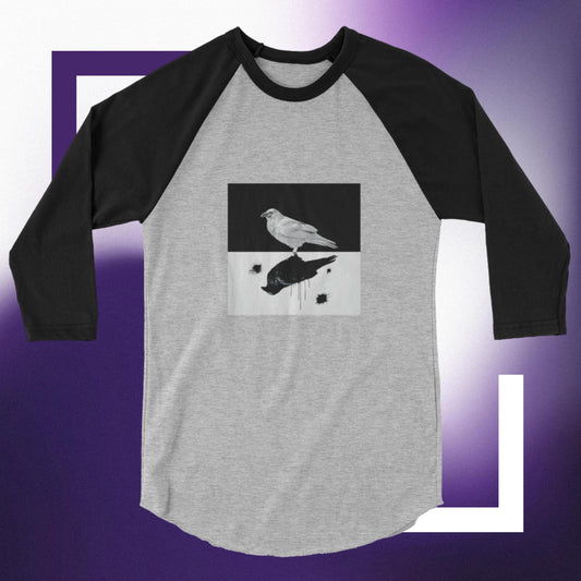 WHITE CROW BASEBALL T-SHIRT