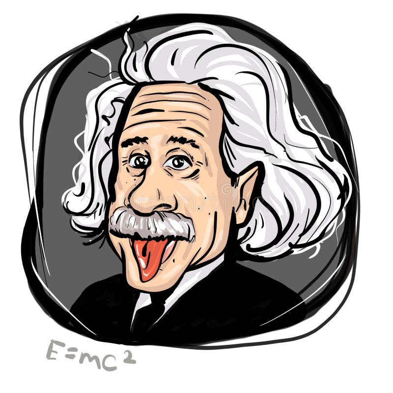 Albert Einstein Portrait Sketch. the Theoretical Physicist Who ...