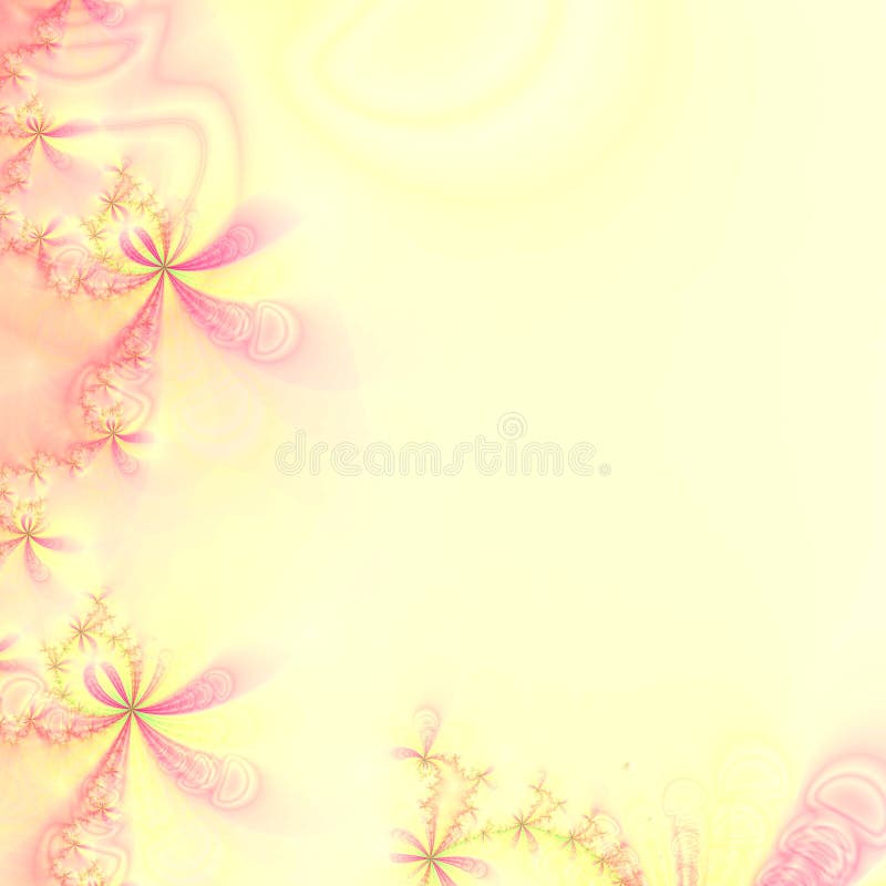 Pink and Yellow abstract design template, frame or wallpaper