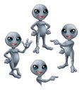 Cartoon Grey Alien Set