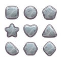 Cartoon grey stone assets