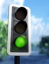 Green traffic light