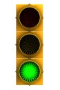 Green Traffic Light face on