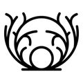 Old tumbleweed icon outline vector. Dead bush