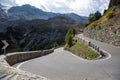 Sharp turn on a mountain road