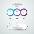 Vector Infographic label design with icons and 3 options or step