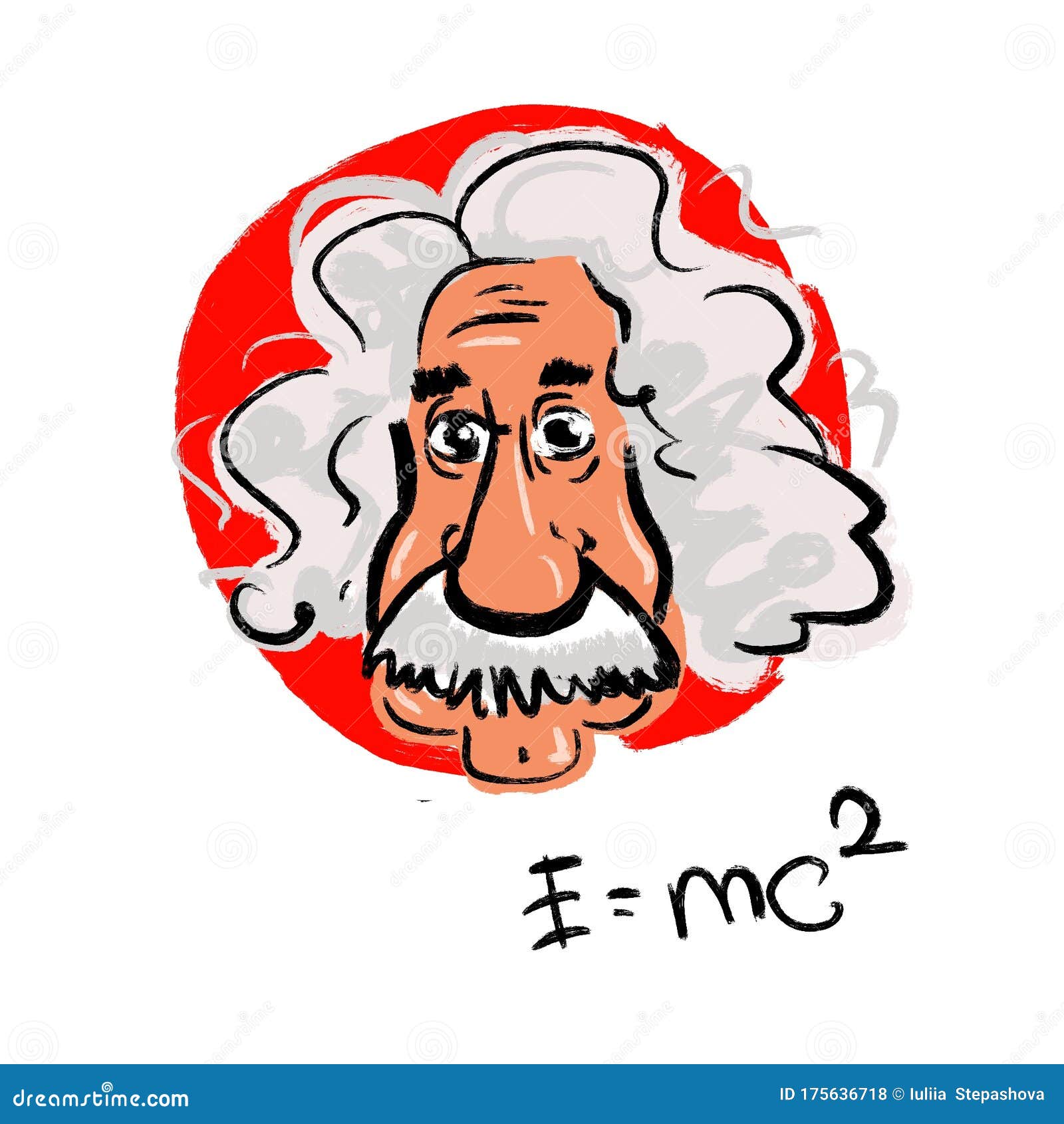 Albert Einstein Portrait Sketch. the Theoretical Physicist Who ...