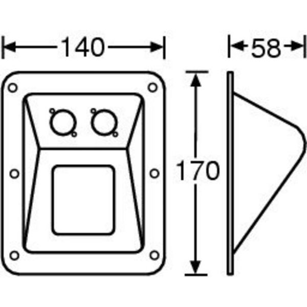 Adam Hall 87160 Dish D-Type Sockets blk