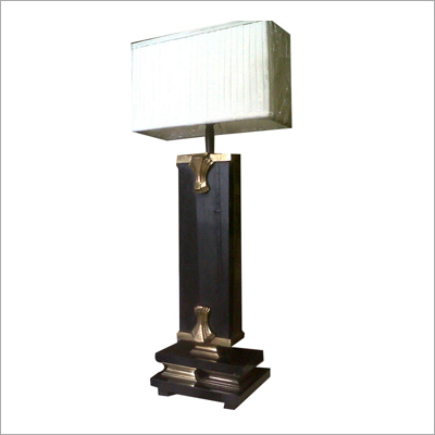 Wooden Brass Lamp