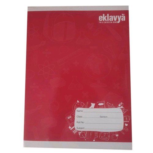 Light Weight Easy To Use Soft And Smooth Pages Red School Notebook