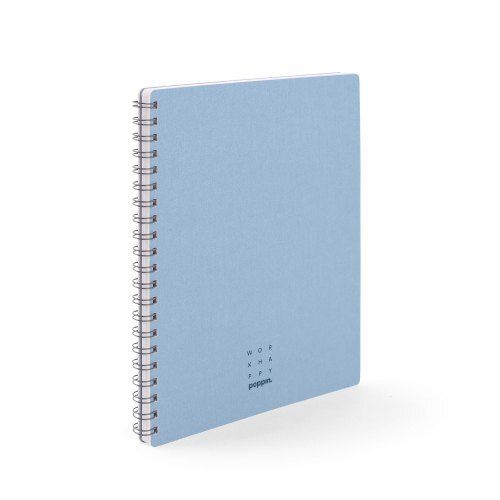 Extremely Smooth And Soft Scratch And Stain-Resistant Blue A5 Spiral Notebook