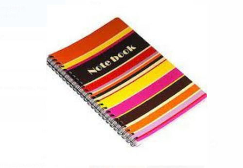 Rectangle Rectangular Shape With Margin White Paper Spiral Notebook For Students 