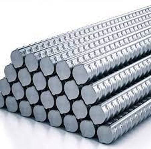 Yarn Fabric Highly Strengthened Good Quality Rust Resistant Silver Mild Steel Tmt Bar