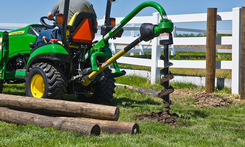 The Rotomec Post Hole Digger makes hole digging easier.