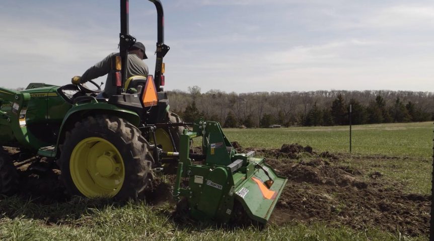 This project about how to plow and till a big vegetable garden area that’s never been plowed before.