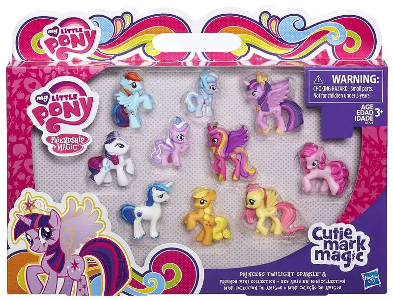 My Little Pony Friendship is Magic Cutie Mark Magic Princess Twilight Sparkle & Friends Exclusive Mini PVC Figure 10-Pack