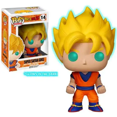 Funko Dragon Ball Z POP! Animation Super Saiyan Goku Exclusive Vinyl Figure #14 [Glow-in-the-Dark]