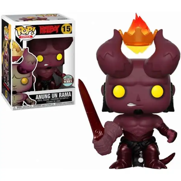 Funko Hellboy POP! Comics Anung Un Rama Exclusive Vinyl Figure #15 [Hellboy with Crown, Damaged Package, Specialty Series]