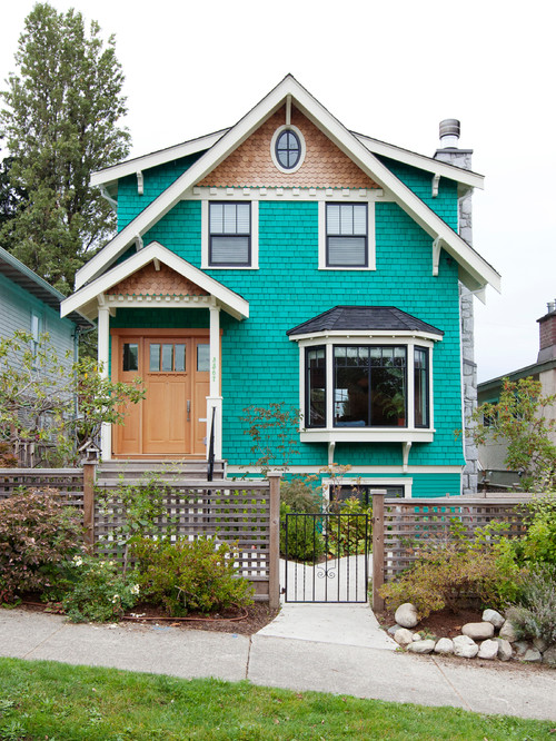 Adorable Turquoise Victorian House