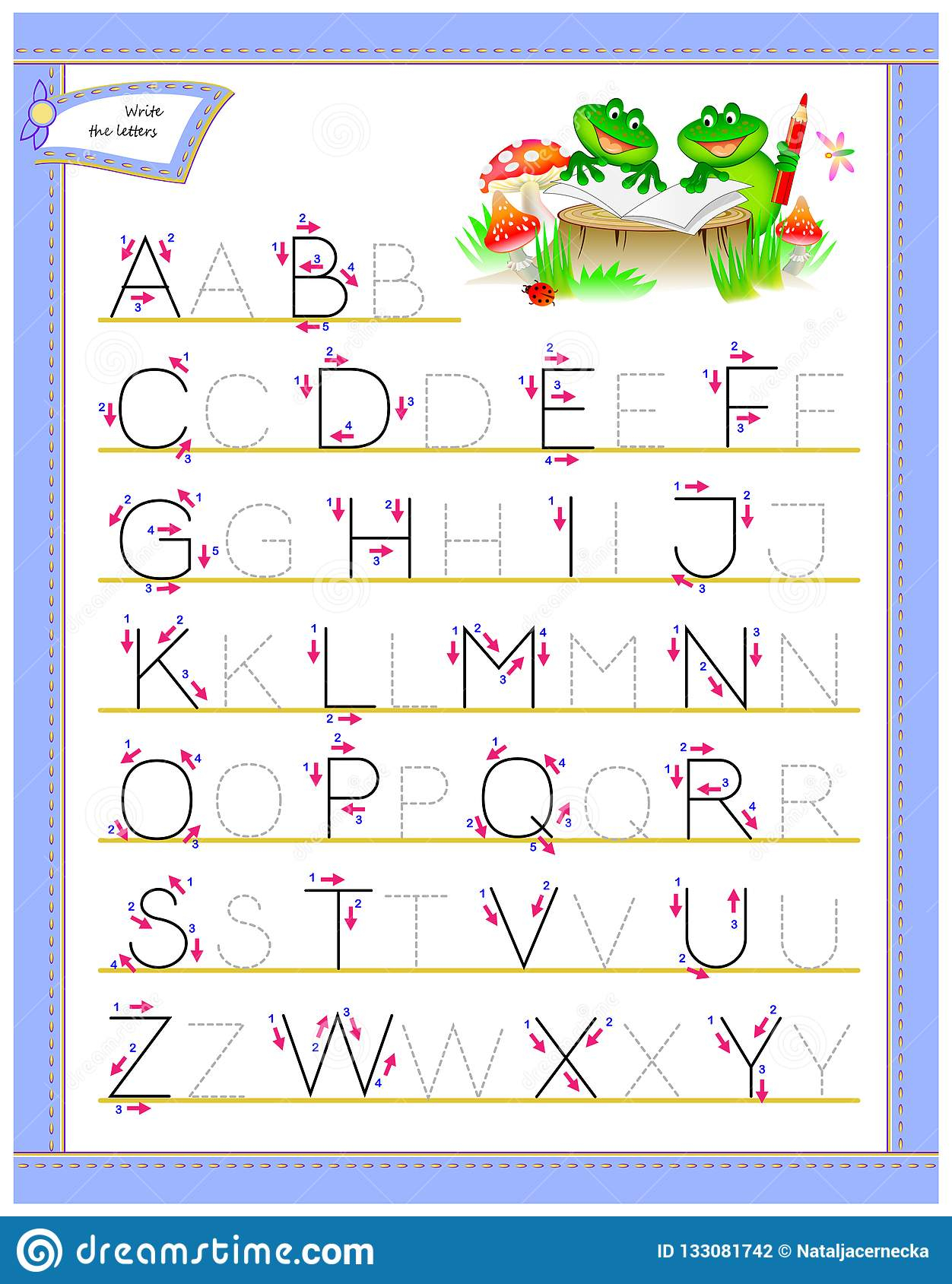 Tracing Alphabet Letters Az