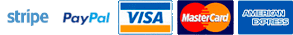 Stripe - PayPal - VISA - MasterCard - American Express