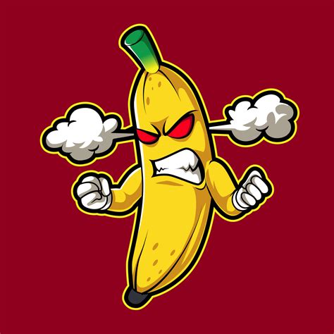 Angry Banana Vector Art, Icons, and Graphics for Free Download