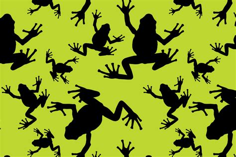 Seamless Frog Pattern Silhouette Design Graphic by Topstar · Creative Fabrica