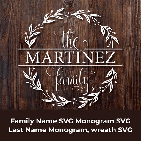 Family Monogram SVG Bundle, Wreath Monogram SVG, Family SVG – MasterBundles