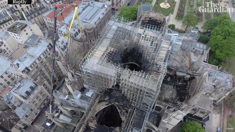 Drone footage shows fire damage of Notre Dame Cathedral - DroneDJ