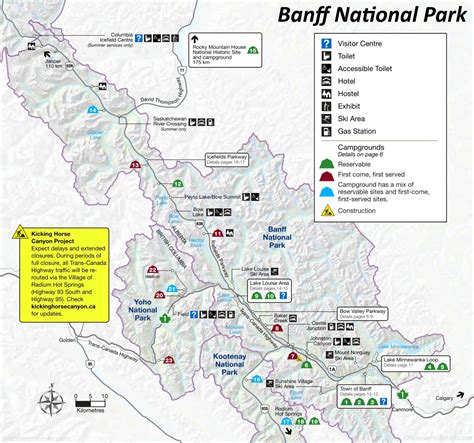 Banff National Park Hiking Map Ontheworldmap – NBKomputer