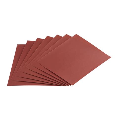 9 in. x 11 in. 220 Grit Aluminum Oxide Sandpaper Sheets 7 Pk