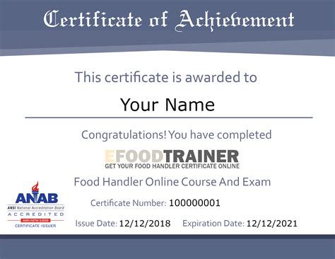 Efoodtrainer | Food Handlers Cards & Certificates