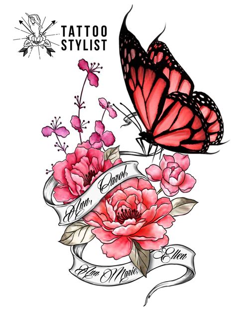 Discover more than 76 butterfly tattoo designs with flowers super hot - in.coedo.com.vn