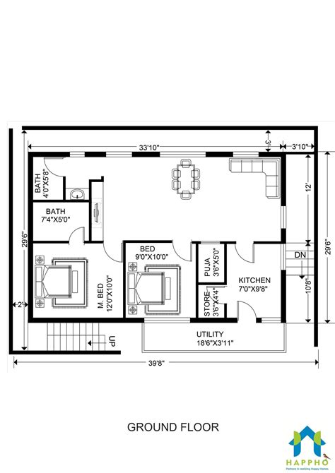 How to Make a One storey House plan on a budget - Happho