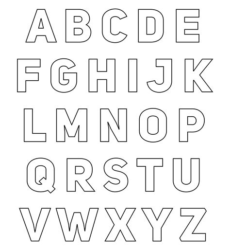 Printable Large Letters