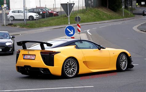 Yellow Lexus LFA Nürburgring Version Rear