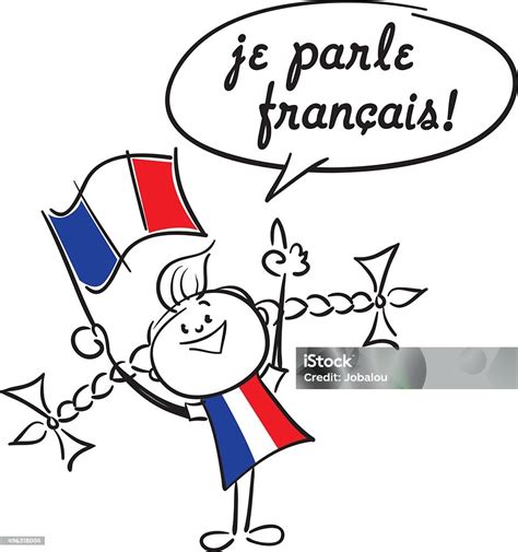 I Speak French Stock Illustration - Download Image Now - France, French Culture, Talking - iStock