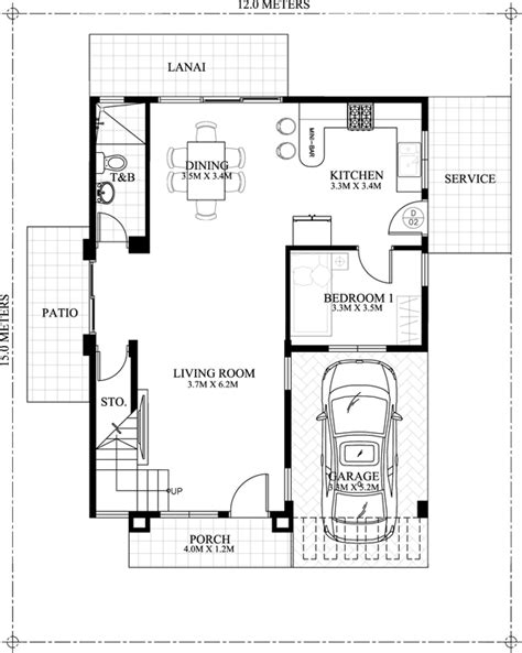 2 Storey 2 Bedroom Floor Plan - floorplans.click