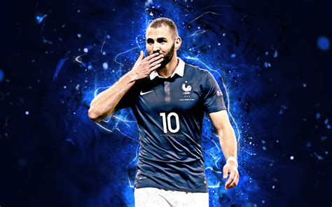 Download wallpapers Karim Benzema, football stars, France National Team, fan art, Benzema ...