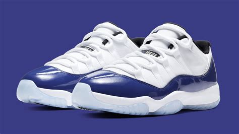 Air Jordan 11 Retro Low WMNS White/Black-Concord Release Date AH7860-100 | Sole Collector