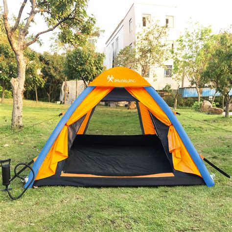 4 person inflatable camping tent pop up waterproof for Beach,Camp,Travel,Hiking,Survival with ...