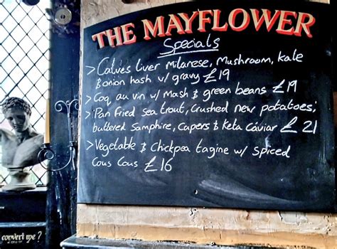 The Mayflower Pub on Twitter: "Attention Shipmates, Mayflower Specials all chalked up and ready ...