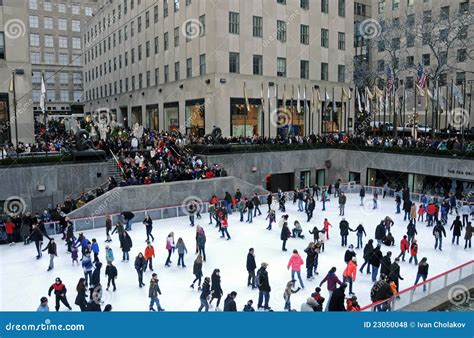 Rockefeller Center Ice Skating Rink Editorial Stock Photo - Image: 23050048