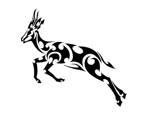 Springbok line art 2380931 Vector Art at Vecteezy