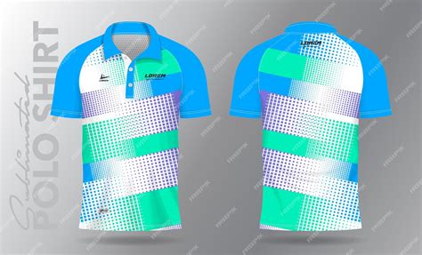 Premium Vector | Sublimation polo shirt mockup template design