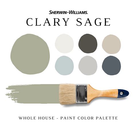 Sherwin Williams CLARY SAGE Color Palette - NISH