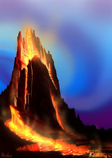 Volcano Eruption Painting - Ideas and Techniques ~ DIGITAL PAINTING - ART GALLERY - CREATIVE ...